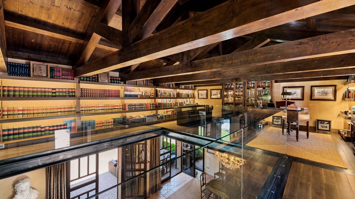 One For The Books: Check Out The Stellar Library Inside This .45-Million Spanish Villa