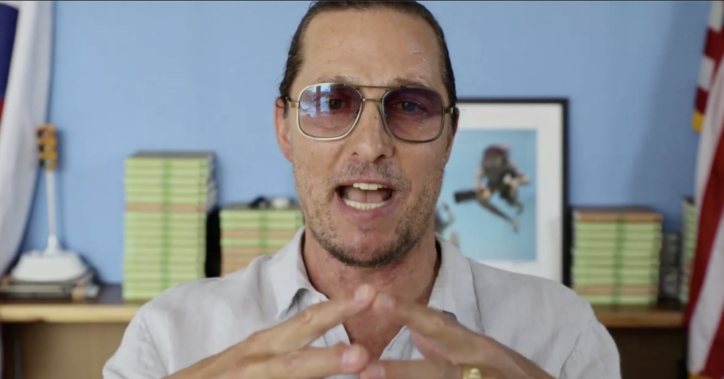 Matthew McConaughey on Covid-19, Masks and Vaccines for Children