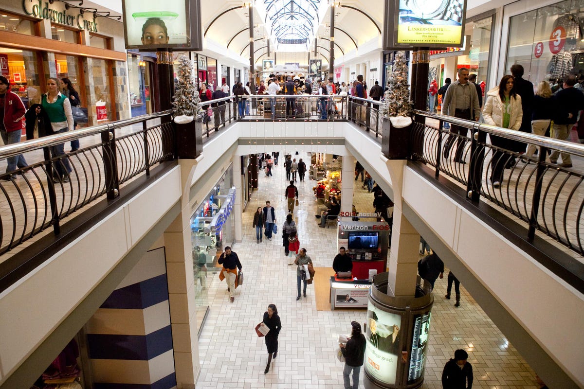 Shoppers Returned To Stores For The Holidays