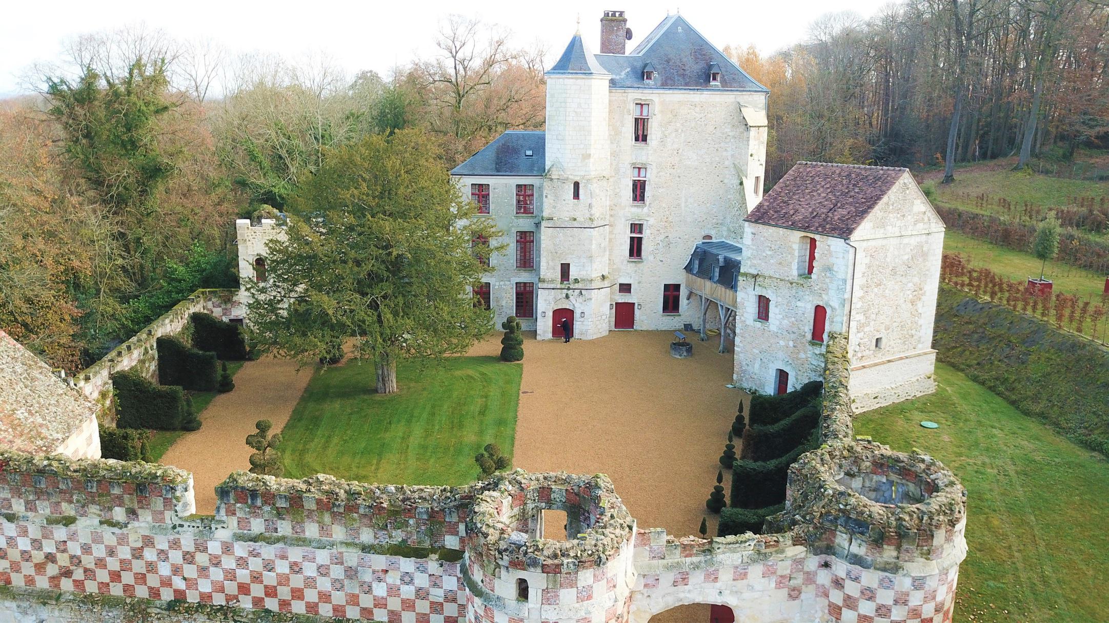 Restored 15th Century Chateau Outside Paris Sits Within A Vast Parkland