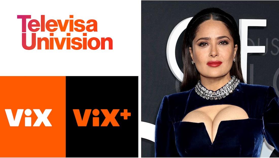 TelevisaUnivision Reveals Launch Date For New Global Streamer VIX And First Look Deal With Salma Hayek