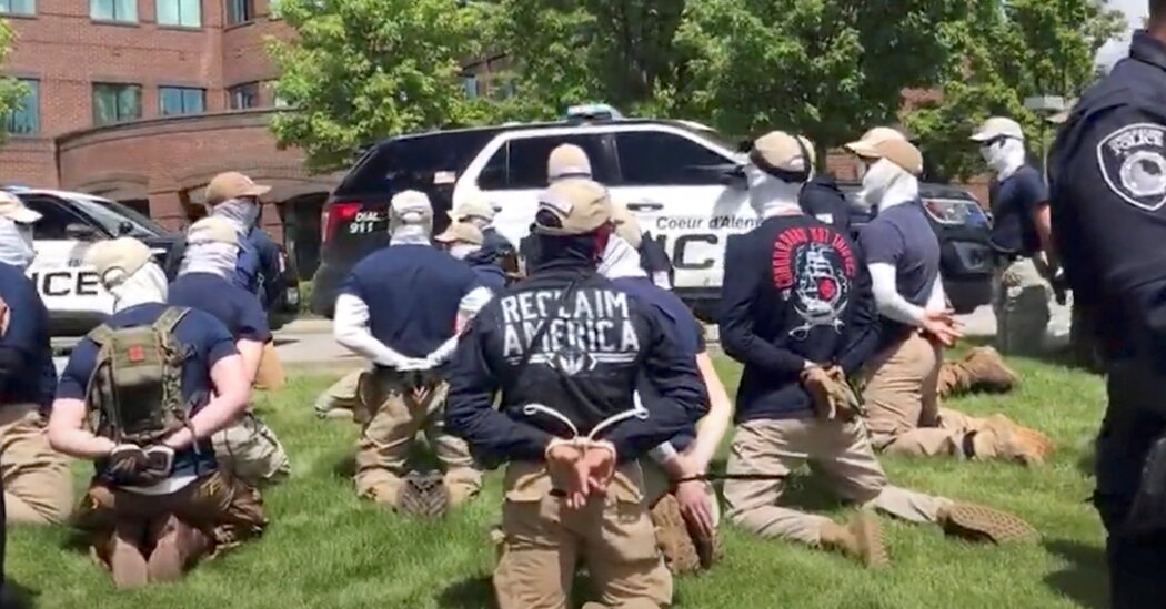 Dozens of White Supremacists Arrested in Idaho Had Planned to Riot, Authorities Say