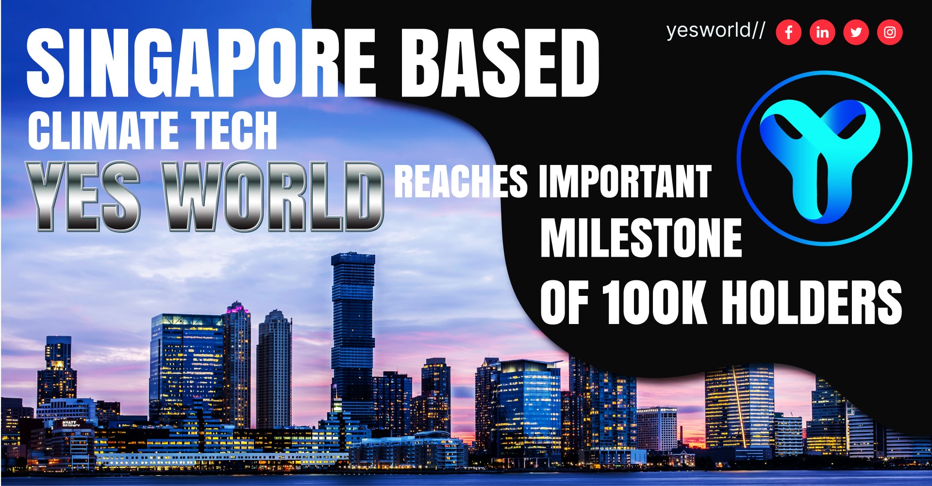 Pay with Crypto Company – YES WORLD reaches a significant milestone of 100k holders