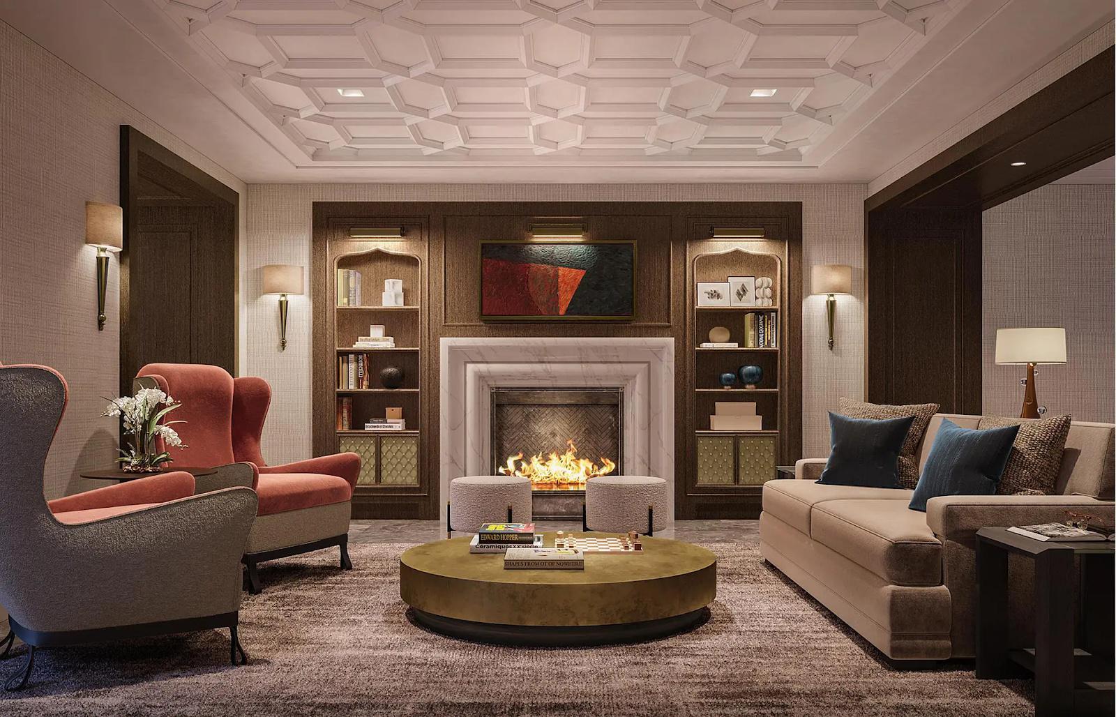 One For The Books: Residential Buildings With Luxe Reading Rooms